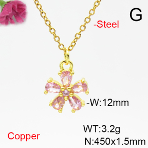 Fashion Copper Necklace  F6N405302vail-L017