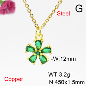 Fashion Copper Necklace  F6N405305vail-L017
