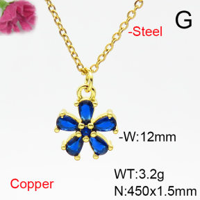 Fashion Copper Necklace  F6N405306vail-L017