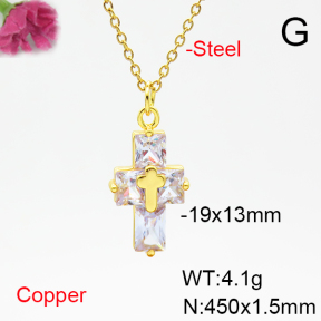 Fashion Copper Necklace  F6N405307avja-L017