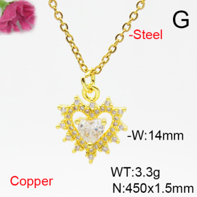 Fashion Copper Necklace  F6N405308avja-L017