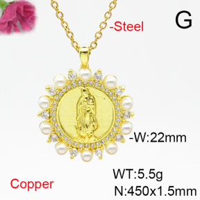 Fashion Copper Necklace  F6N405310vbmb-L017
