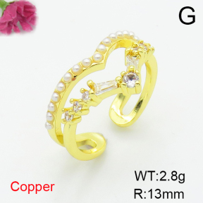 Fashion Copper Ring  F6R401345ablb-L017