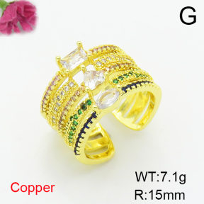 Fashion Copper Ring  F6R401347bhva-L017