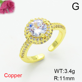 Fashion Copper Ring  F6R401355ablb-L017