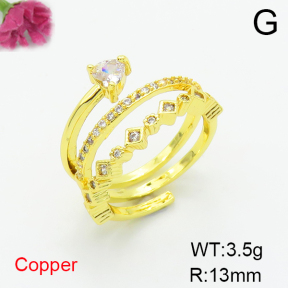 Fashion Copper Ring  F6R401360ablb-L017
