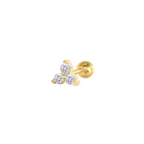 925 Silver Earrings  (1pc)  WT:0.3g  JE3580bhva-Y30