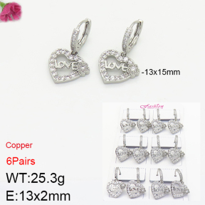 Fashion Copper Earrings  F2E400894bkab-J22