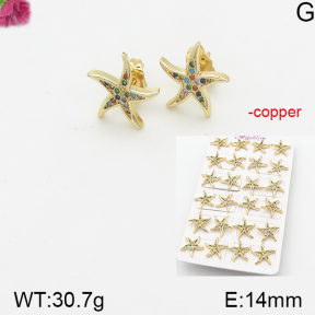 Fashion Copper Earrings  F5E401107akoa-J22