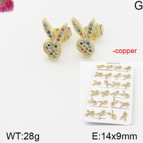 Fashion Copper Earrings  F5E401137akoa-J22