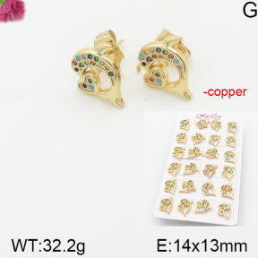 Fashion Copper Earrings  F5E401145akoa-J22