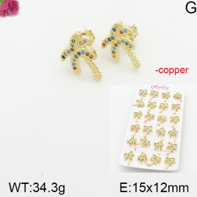 Fashion Copper Earrings  F5E401171akoa-J22