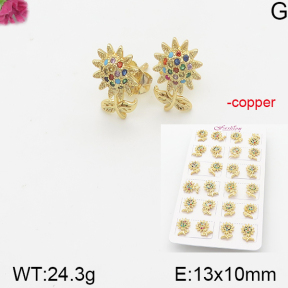 Fashion Copper Earrings  F5E401185akoa-J22