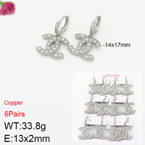 Fashon Chanel Earrings  PE0172393bkab-J22