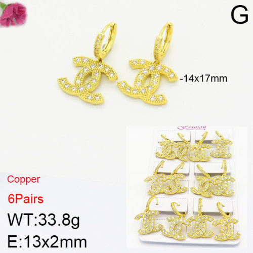 Fashon Chanel Earrings  PE0172394bkab-J22