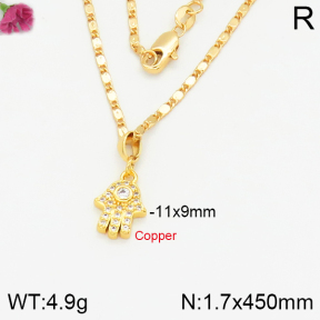 Fashion Copper Necklace  F2N400424bhva-J48