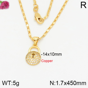 Fashion Copper Necklace  F2N400426bhia-J48