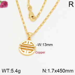 Fashion Copper Necklace  F2N400430bhia-J48