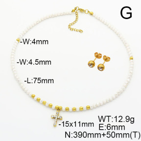 Stainless Steel Sets  Glass Beads  6S0016394vhkl-908