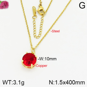 Fashion Copper Necklace  F2N400433ablb-J155