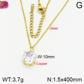 Fashion Copper Necklace  F2N400434ablb-J155