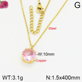 Fashion Copper Necklace  F2N400438ablb-J155