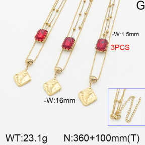 Stainless Steel Necklace  5N4001164ahlv-666