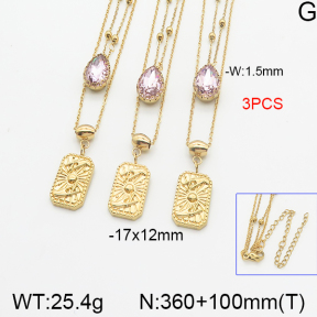 Stainless Steel Necklace  5N4001166ahlv-666
