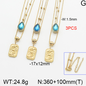 Stainless Steel Necklace  5N4001167ahlv-666