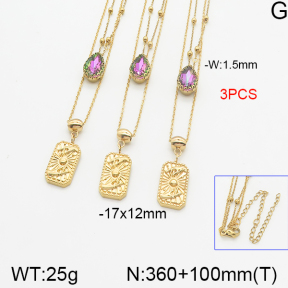 Stainless Steel Necklace  5N4001168ahlv-666