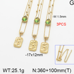Stainless Steel Necklace  5N4001169ahlv-666