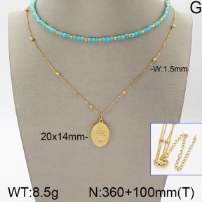 Stainless Steel Necklace  5N4001179ahlv-666