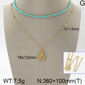 Stainless Steel Necklace  5N4001180ahlv-666