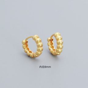 925 Silver Earrings  WT:1.4g  8*11.3mm  JE3683ahoi-Y05