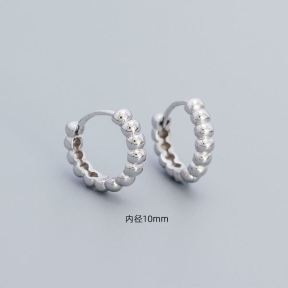 925 Silver Earrings  WT:2.3g  10*13mm  JE3684aiki-Y05