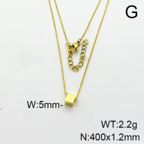 Stainless Steel Necklace  6N2003658ablb-749