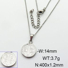 Stainless Steel Necklace  6N2003664bbov-721