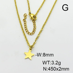 Stainless Steel Necklace  6N2003665ablb-721