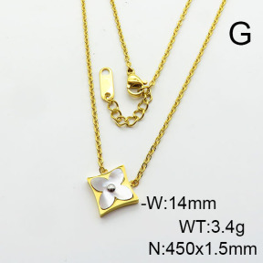 Stainless Steel Necklace  6N3001484vbmb-749