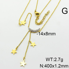 Stainless Steel Necklace  6N4003812vbnl-749