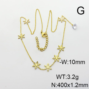 Stainless Steel Necklace  6N4003823bbov-749