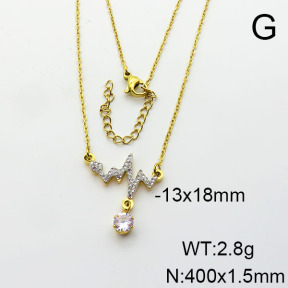 Stainless Steel Necklace  6N4003828vbmb-749