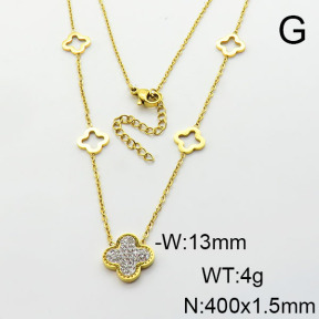 Stainless Steel Necklace  6N4003830bbov-749