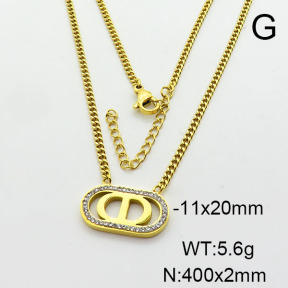 Stainless Steel Necklace  6N4003835vbnb-749