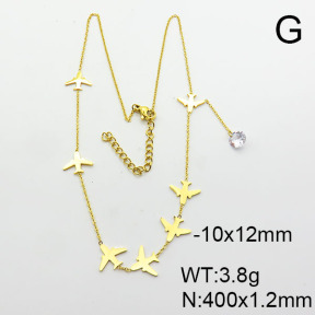 Stainless Steel Necklace  6N4003840bbov-749