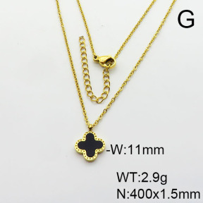 Stainless Steel Necklace  6N4003848ablb-749
