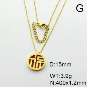 Stainless Steel Necklace  6N4003856vbmb-749
