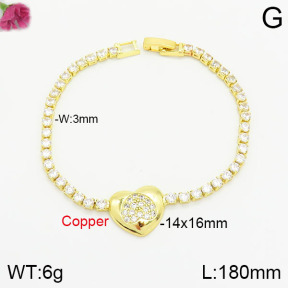 Fashion Copper Bracelet  F2B401285bhva-J22