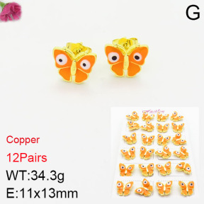 Fashion Copper Earrings  F2E300262akoa-J22