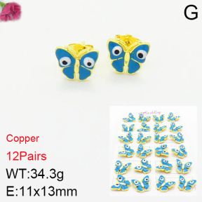 Fashion Copper Earrings  F2E300266akoa-J22